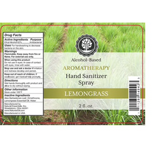 Load image into Gallery viewer, Lemongrass Hand Aromatherapy oz Hand Sanitizer Spray 60% Alcohol